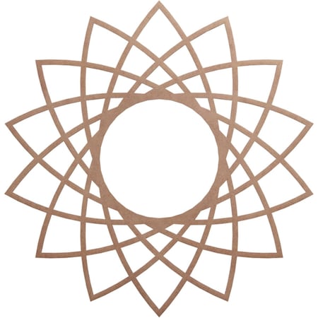 Ekena Millwork Eleanor Wood Fretwork Pierced Ceiling Medallion, Wood (Paint Grade), 40"OD x 15 3/8"ID x 3/8"T CMWP40X40X0375EAMF